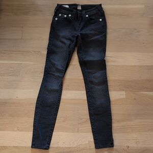 True Religion Women's Black Skinny Jeans